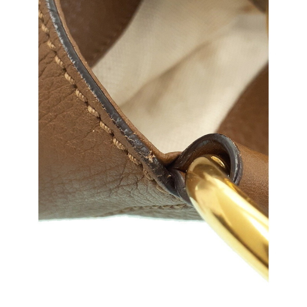 Gucci Interlocking Brown G bag calfskin tote shoulder pebbled - Picture 8 of 9